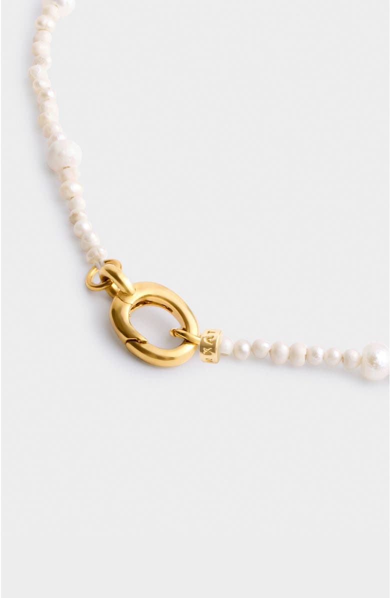 Katie Loxton Pearl Glow Choker, Alternate, color, Gold Coated