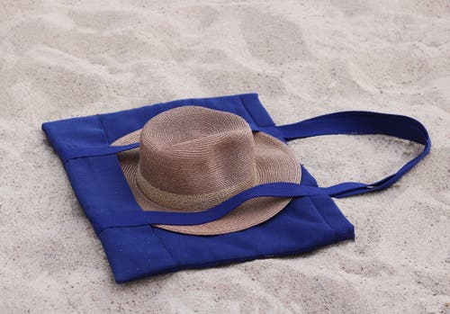 Lastelier Parakalo Cotton Canvas Bag In Blue