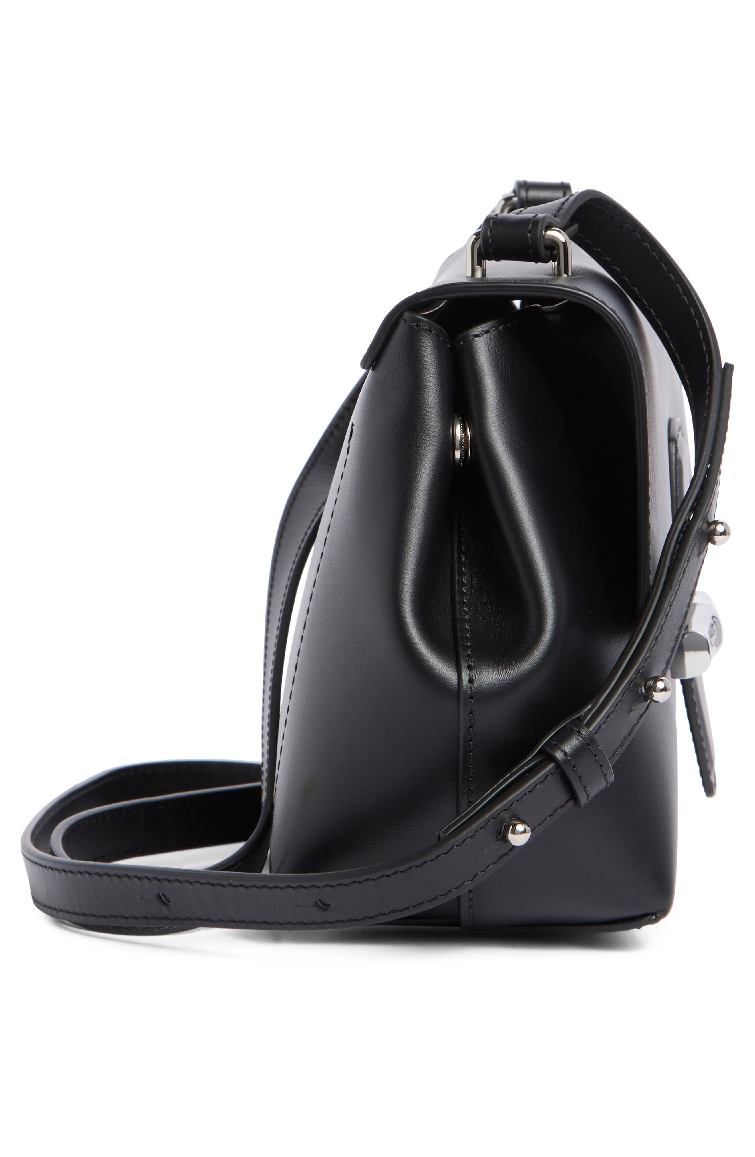 Longchamp Le Roseau Large Crossbody Bag, Alternate, color, Black