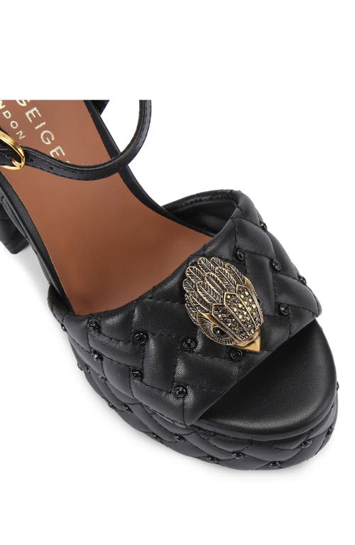 Kurt Geiger London Kensington Platform Sandal In Charcoal