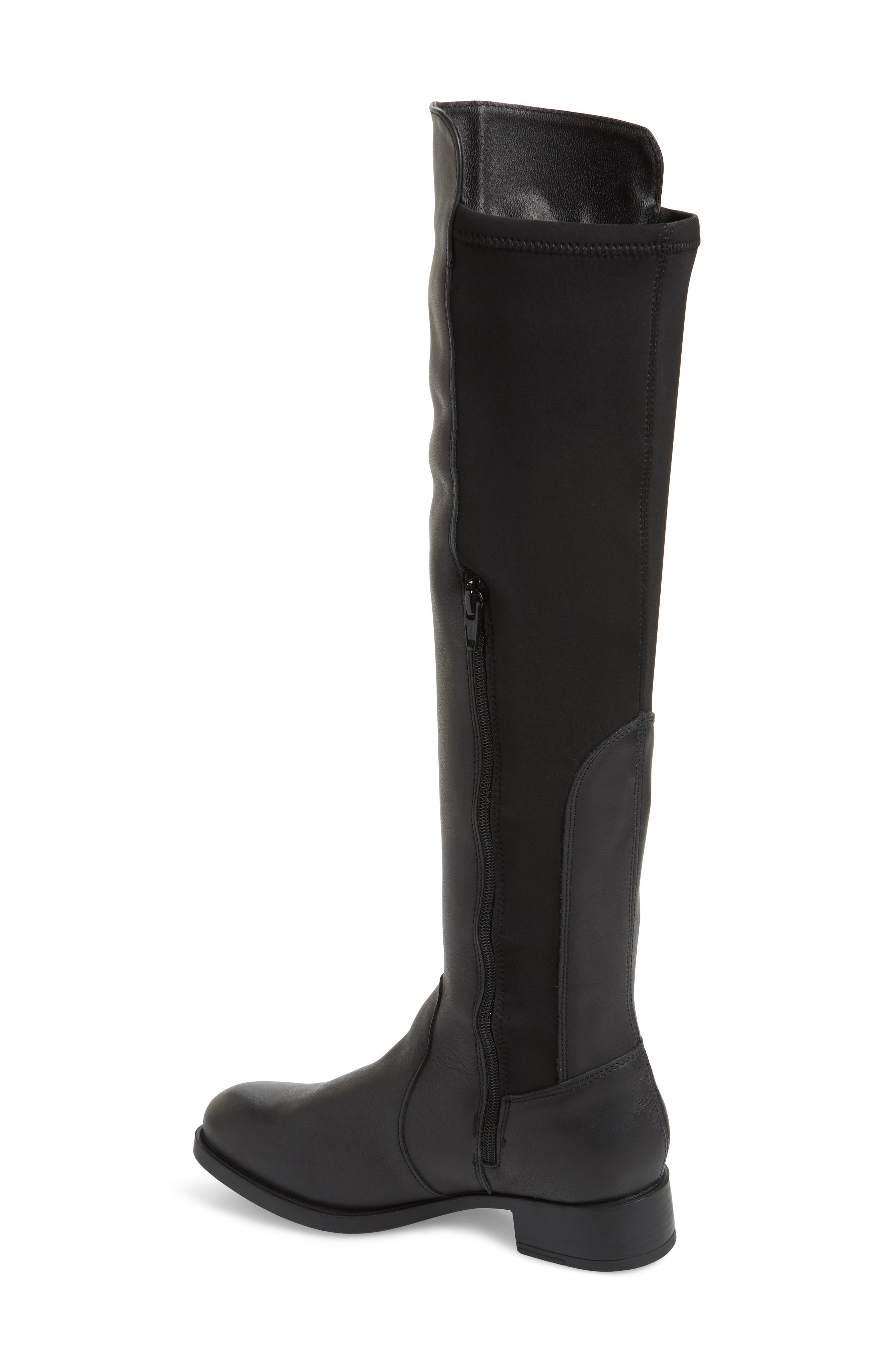 Bunt Waterproof Over the Knee Boot, Alternate, color, BLACK MELBOURNE/ LYCRA