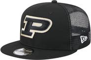 New Era Men's New Era Black Purdue Boilermakers Trucker 9FIFTY Snapback Hat