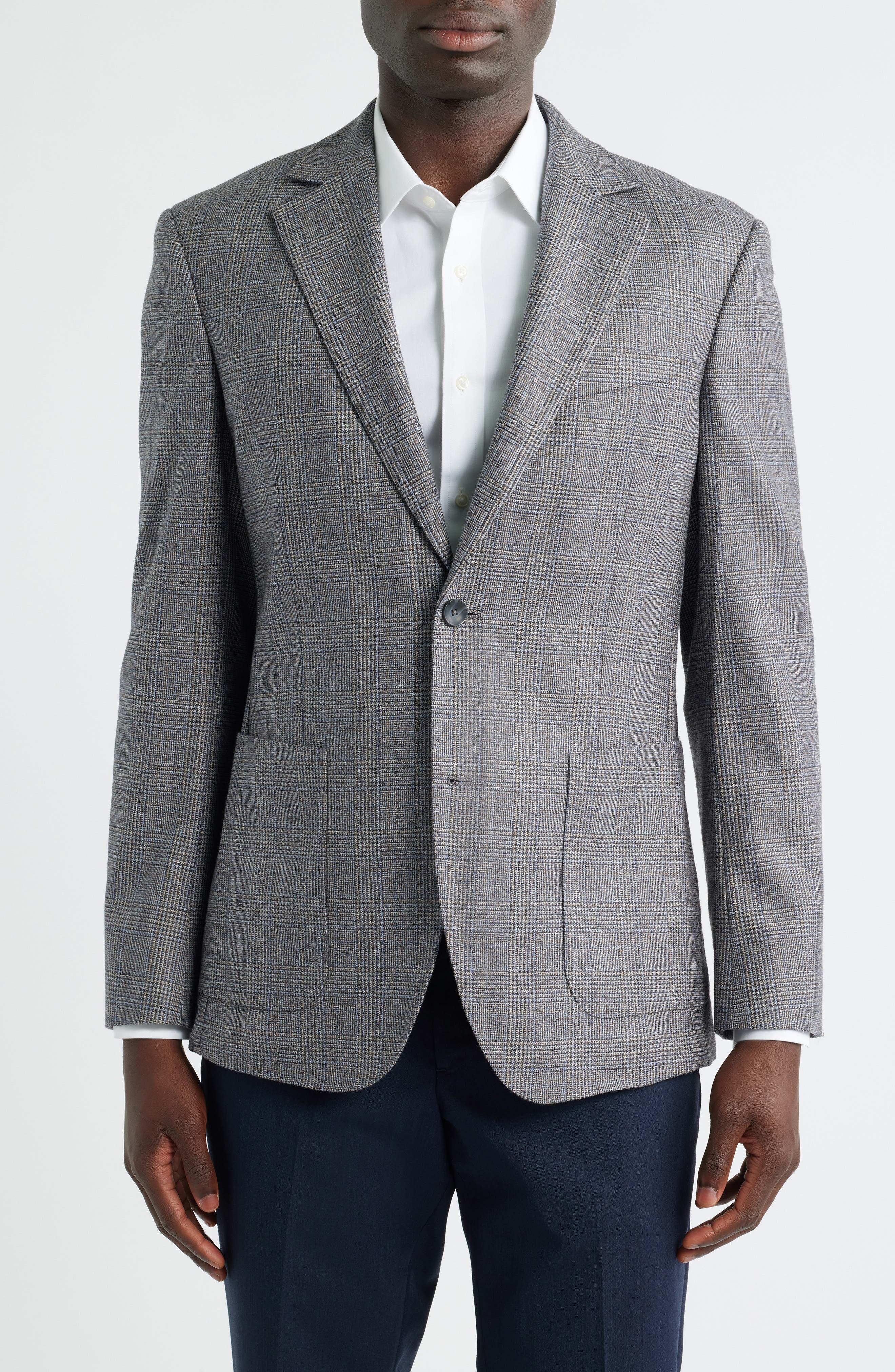 Nordstrom Duke Plaid Merino Wool Sport Coat