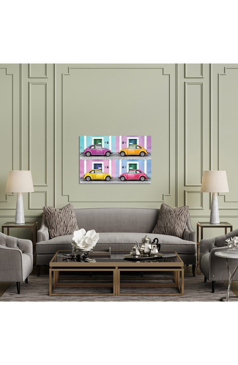 iCanvas Four VW Beetle Cars II by Philippe Hungonnard Canvas Wall Art, Alternate, color, 