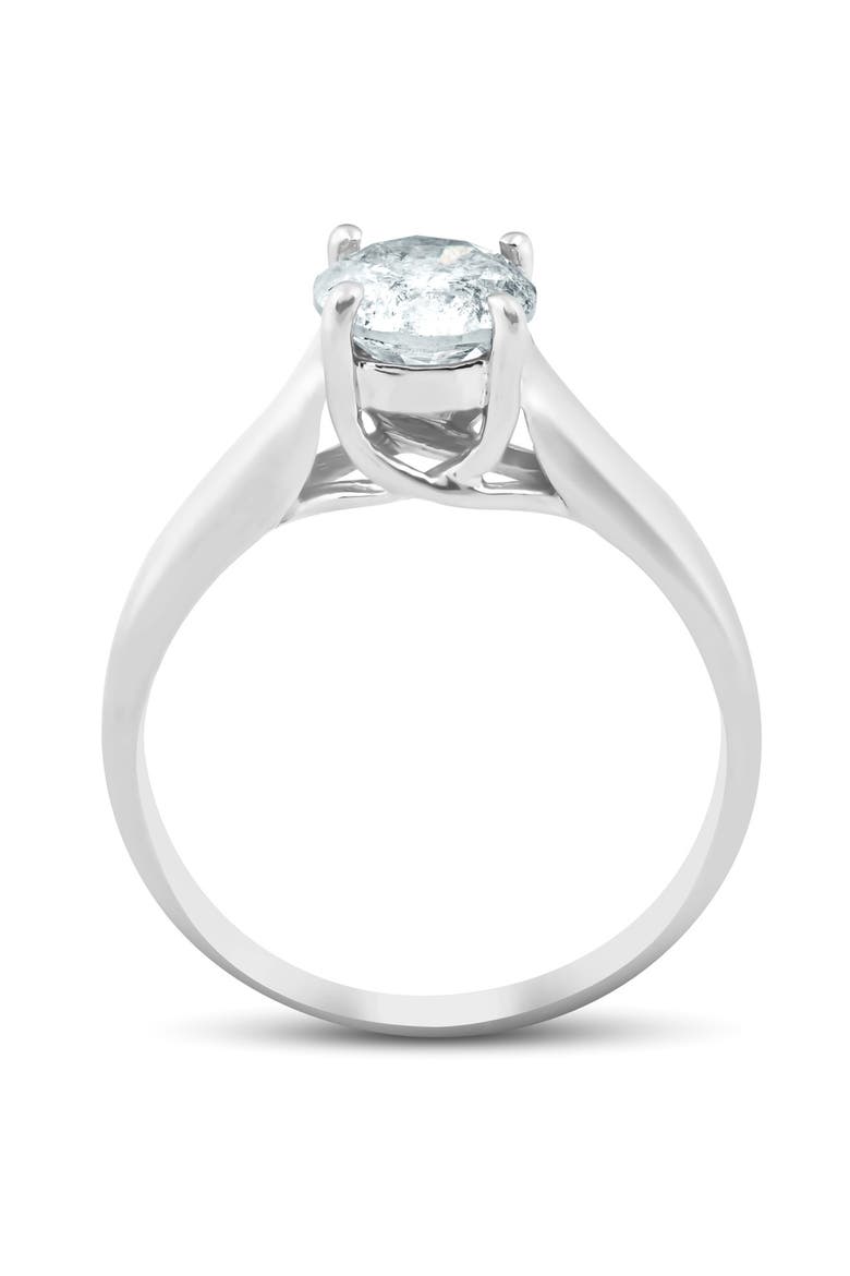 1 1/4 Ct Solitaire Round Cut Diamond Engagement Ring 14k Gold Enhanced, Alternate, color, 14k White Gold