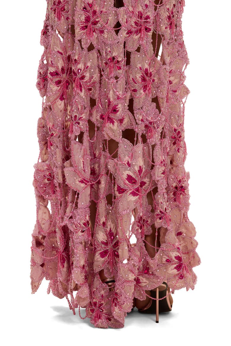 Amelia Embroidery Maxi Dress, Alternate, color, PINK