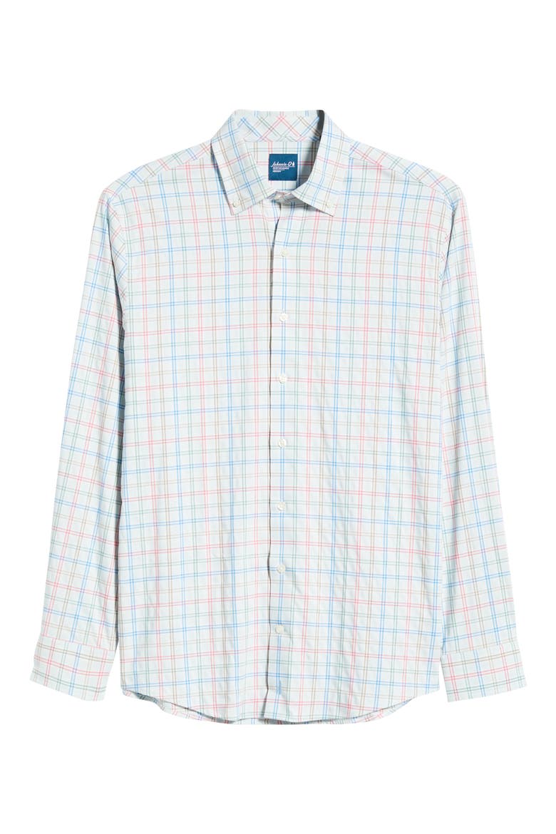 Bingham Tattersall Check Everyday Performance Button-Down Shirt, Alternate, color, GULF BLUE