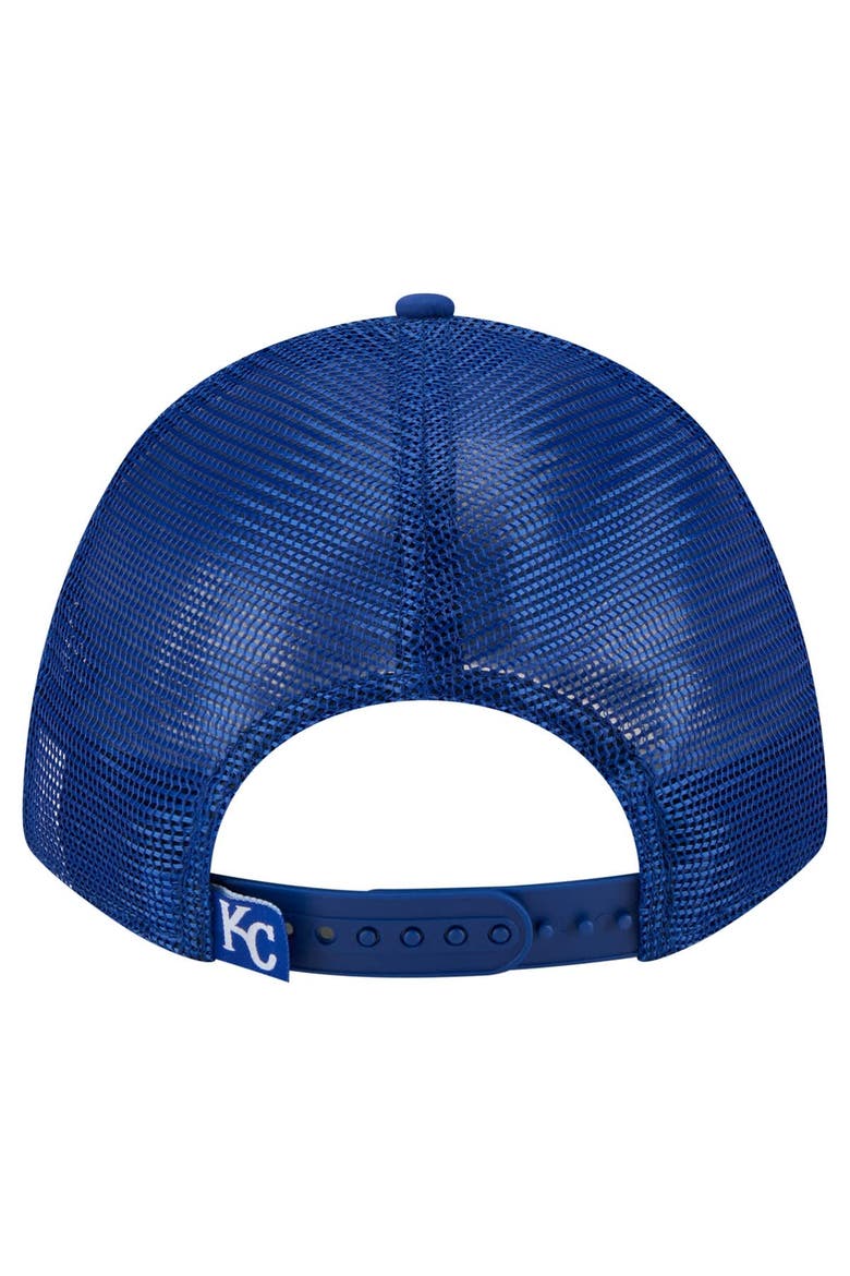 Men's New Era  Royal Kansas City Royals Minimalist 9FORTY A-Frame Adjustable Hat, Alternate, color, Royal