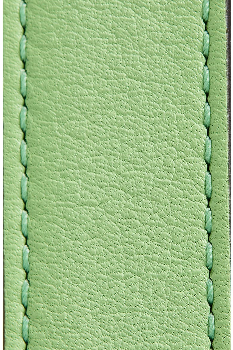 VLOGO Signature Skinny Leather Belt, Alternate, color, MINT