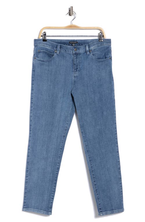 Eileen Fisher High Waist Slim Ankle Jeans In Blue