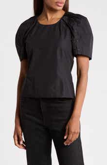 Bloom Sleeve Scoop Neck Top