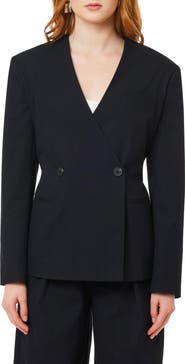 Scotch & Soda The Belted Pinstripe Blazer