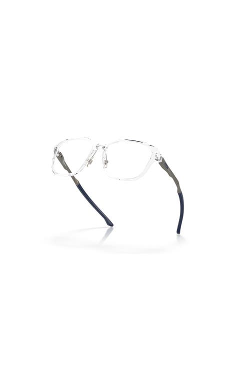 Oakley 57mm Square Optical Glasses In Transparent