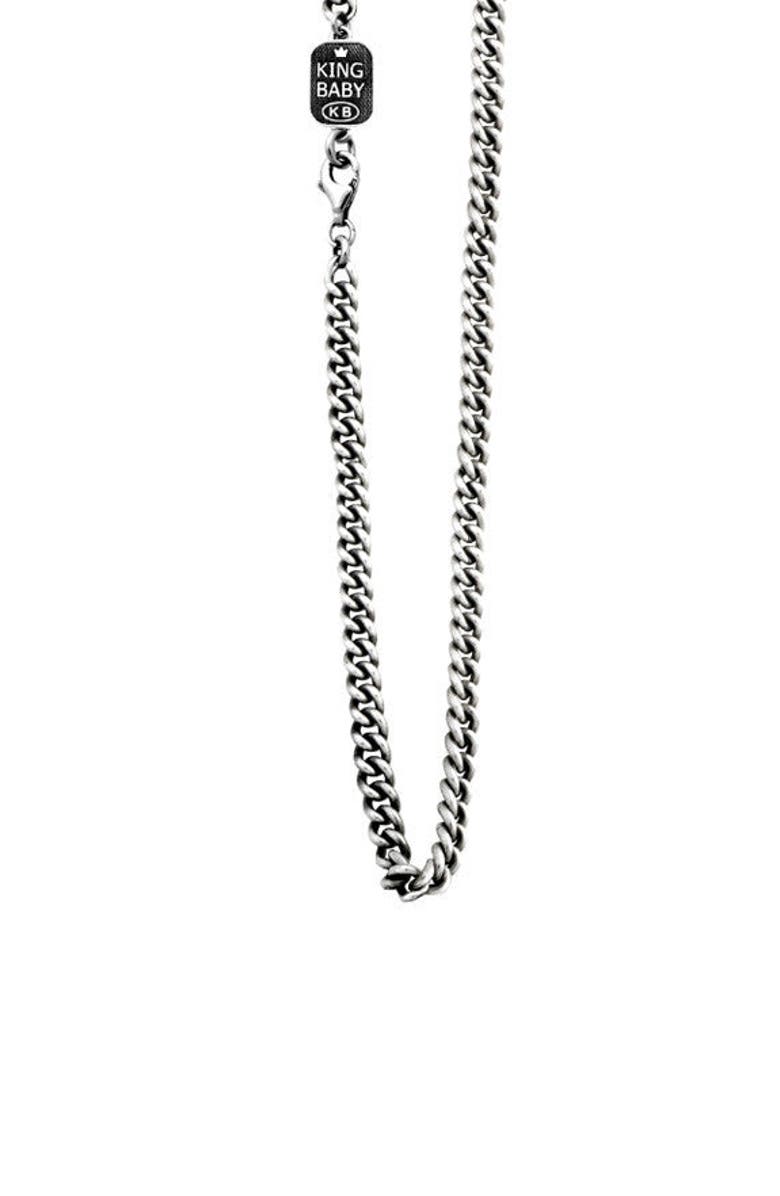 King Baby Studio Large 2mm Curb Link Necklace, Main, color,