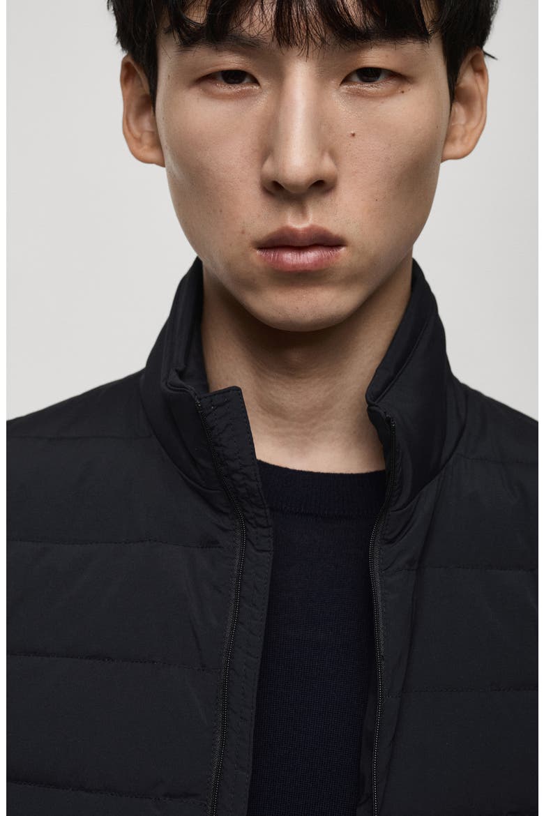 Quilted Down Vest, Alternate, color, DARK NAVY