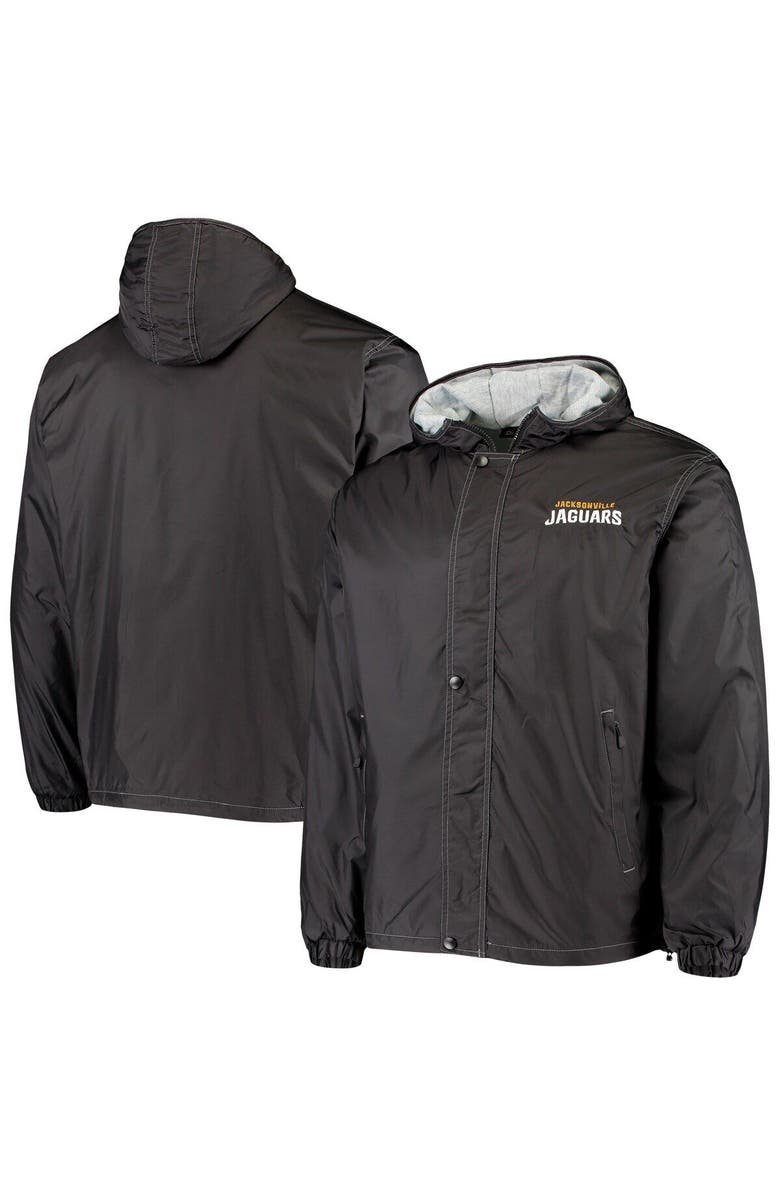 DUNBROOKE Men's Dunbrooke Black Jacksonville Jaguars Logo Legacy Stadium Full-Zip Jacket, Alternate, color,