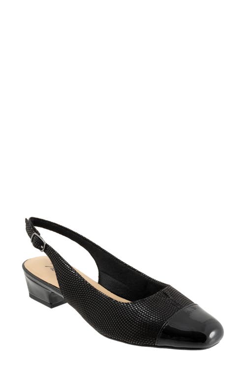 Trotters Dea Cap Toe Slingback Pump in Black Mini Dot  product