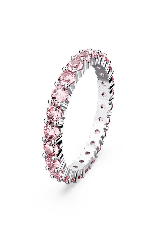 Swarovski Matrix Round Crystal Eternity Ring