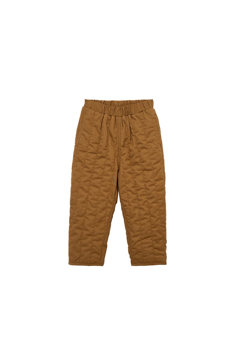 Milkbarn Quilted Pants, Main, color, Golden Brown