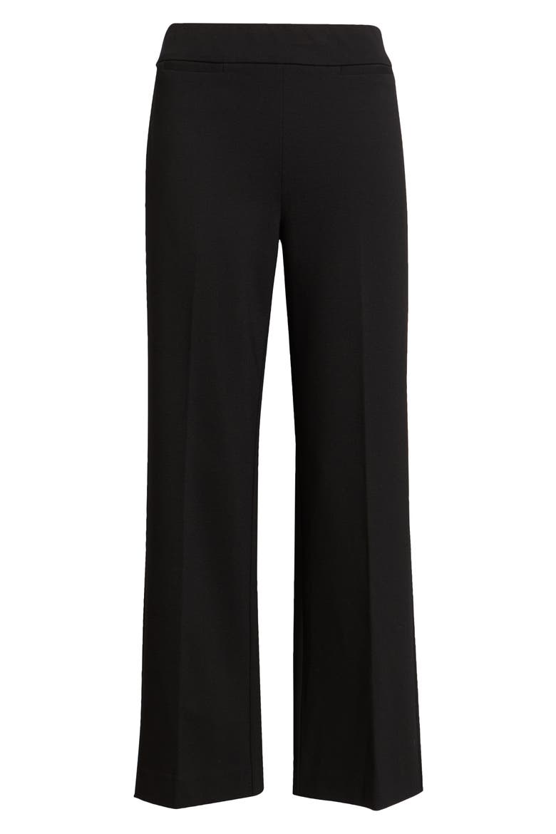 Pull On Welt Pocket Wide Leg Pants, Alternate, color, ANNE BLACK