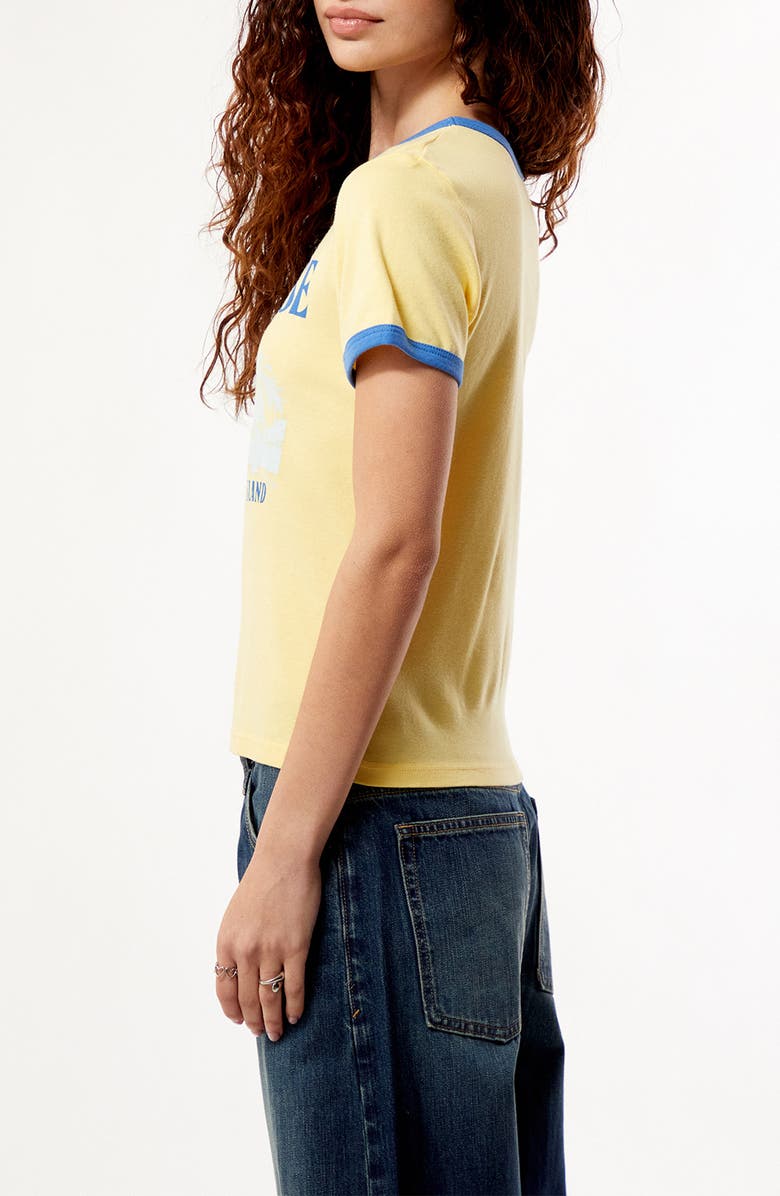 PacSun Paradise Skimmer Ringer Graphic T-Shirt, Alternate, color, Yellow