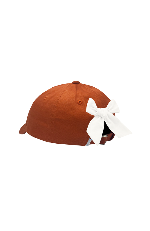 Bits & Bows Boo Halloween Twill Bow Baseball Hat In Orange