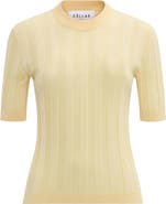 Callas Milano DEEDA Crewneck rib sweater Yellow