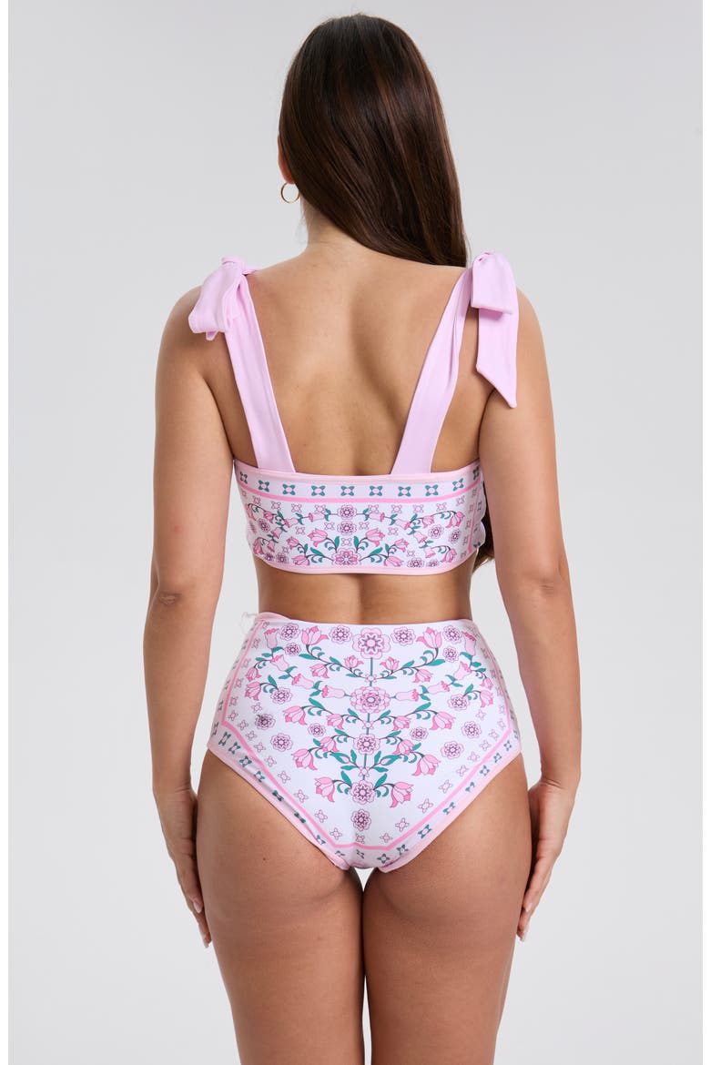 Pink Blossom Reversible Two-Piece Swimsuit, Alternate, color, Pink