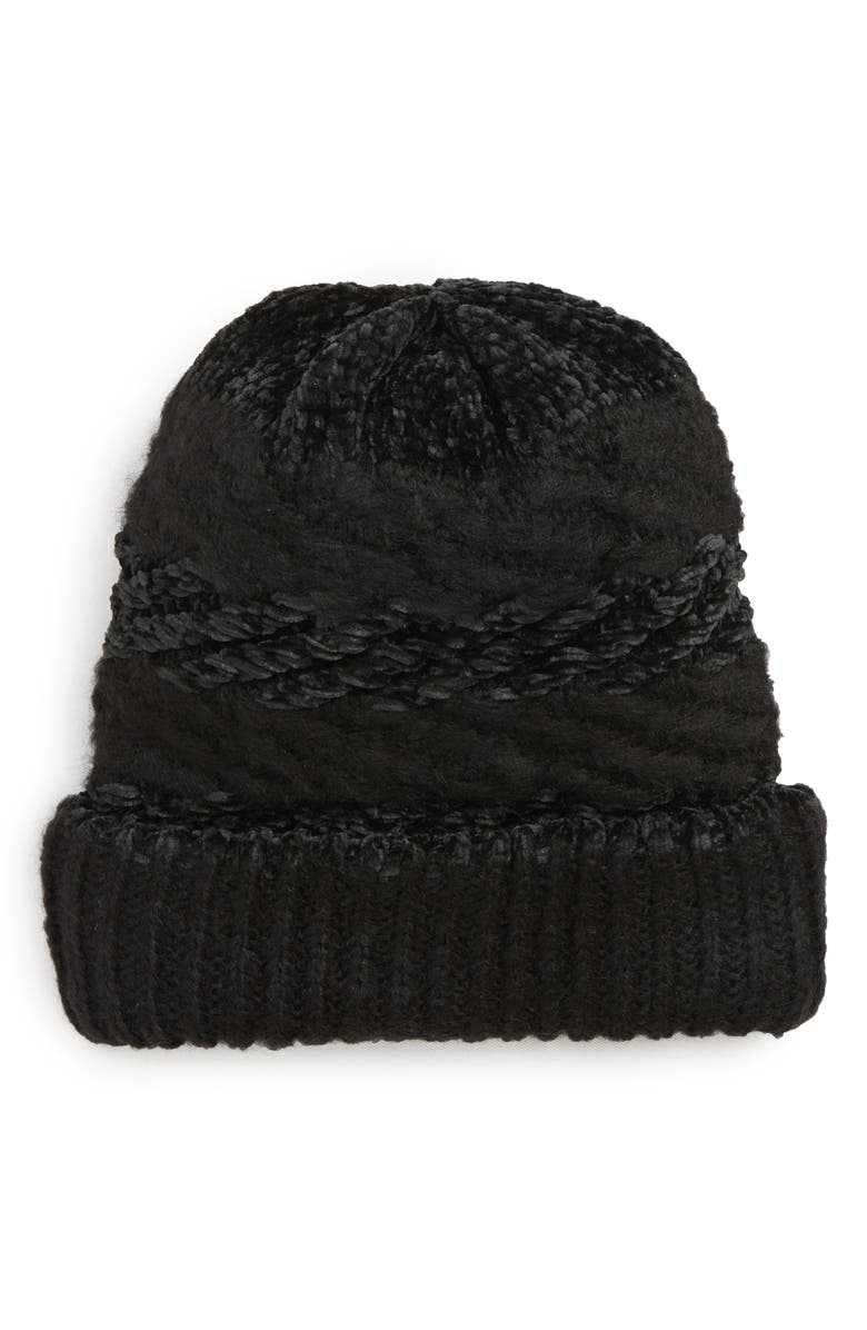 Rebecca Minkoff Blocked Yarn Slouchy Beanie, Main, color, 
