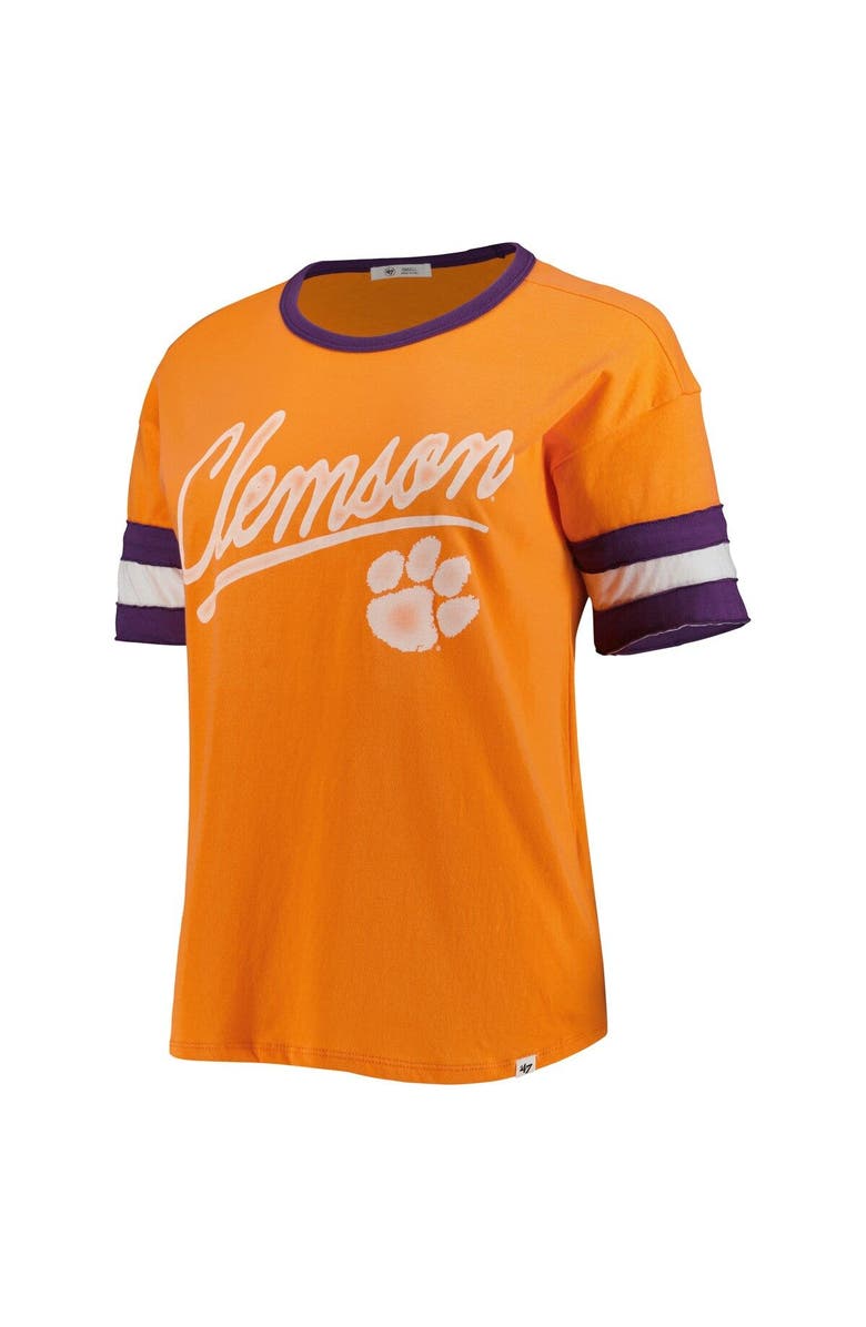 '47 Women's '47 Orange Clemson Tigers Dani Retro Slub T-Shirt, Alternate, color, 