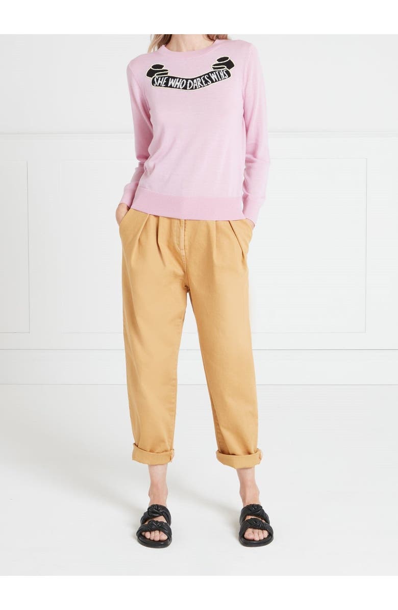 Temperley London She Who Dares Sweater, Alternate, color, Pink