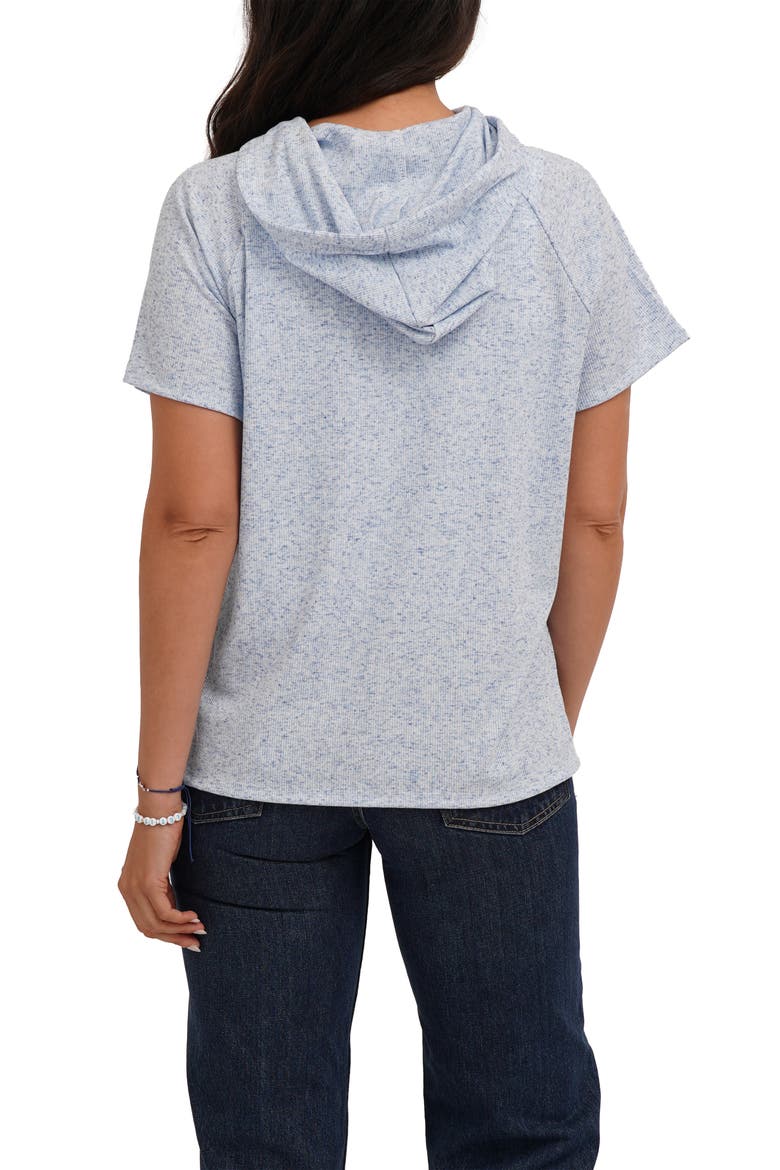 Short Sleeve Pullover Hoodie, Alternate, color, BLUE