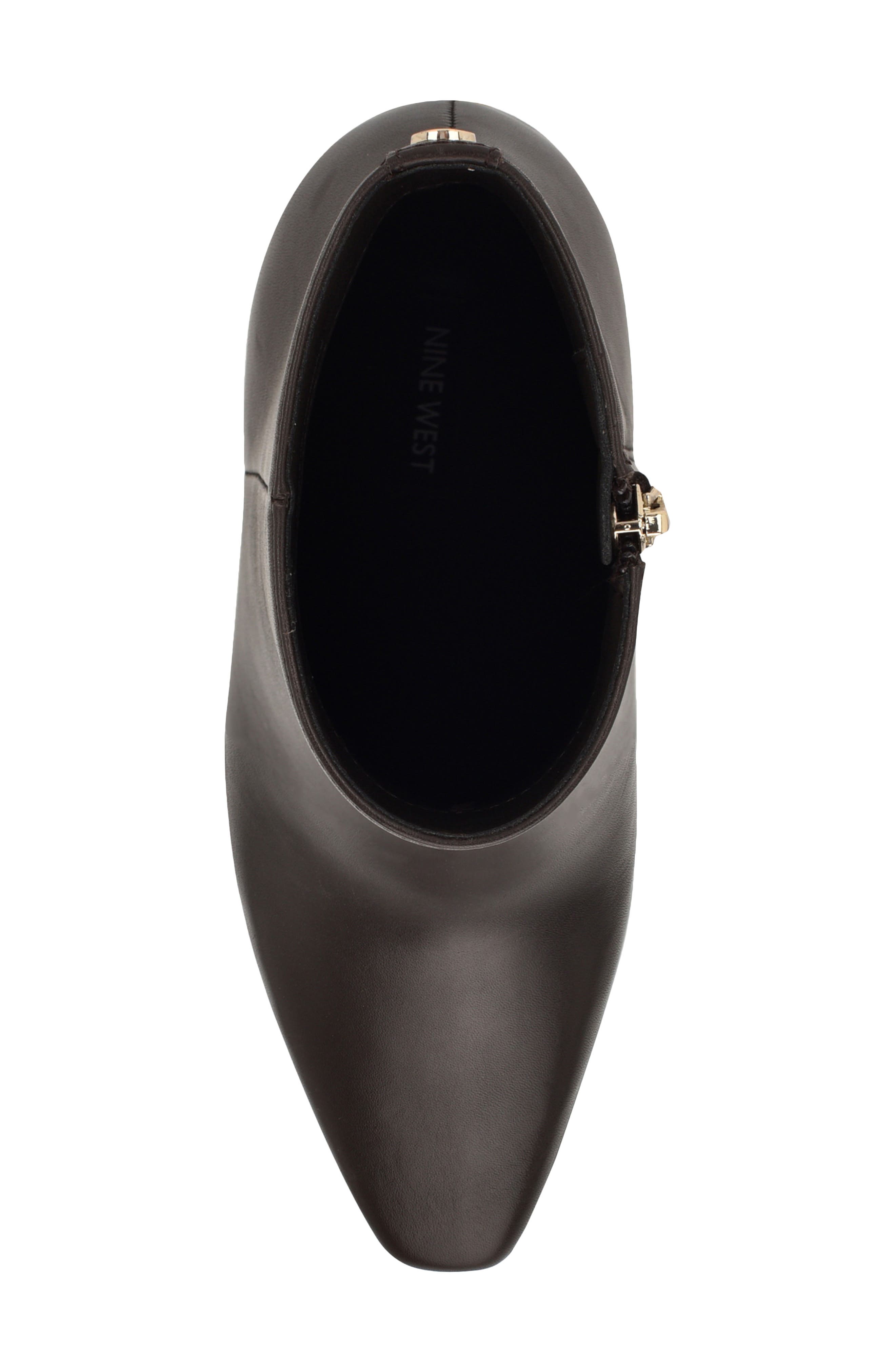 Nine West Reraye Bootie, Alternate, color, Dark Brown Leather