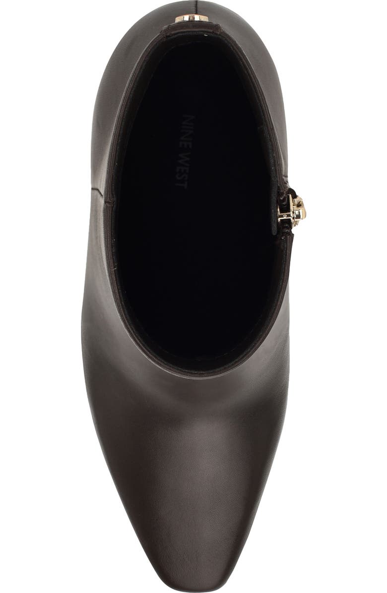 Nine West Reraye Bootie, Alternate, color, Dark Brown Leather
