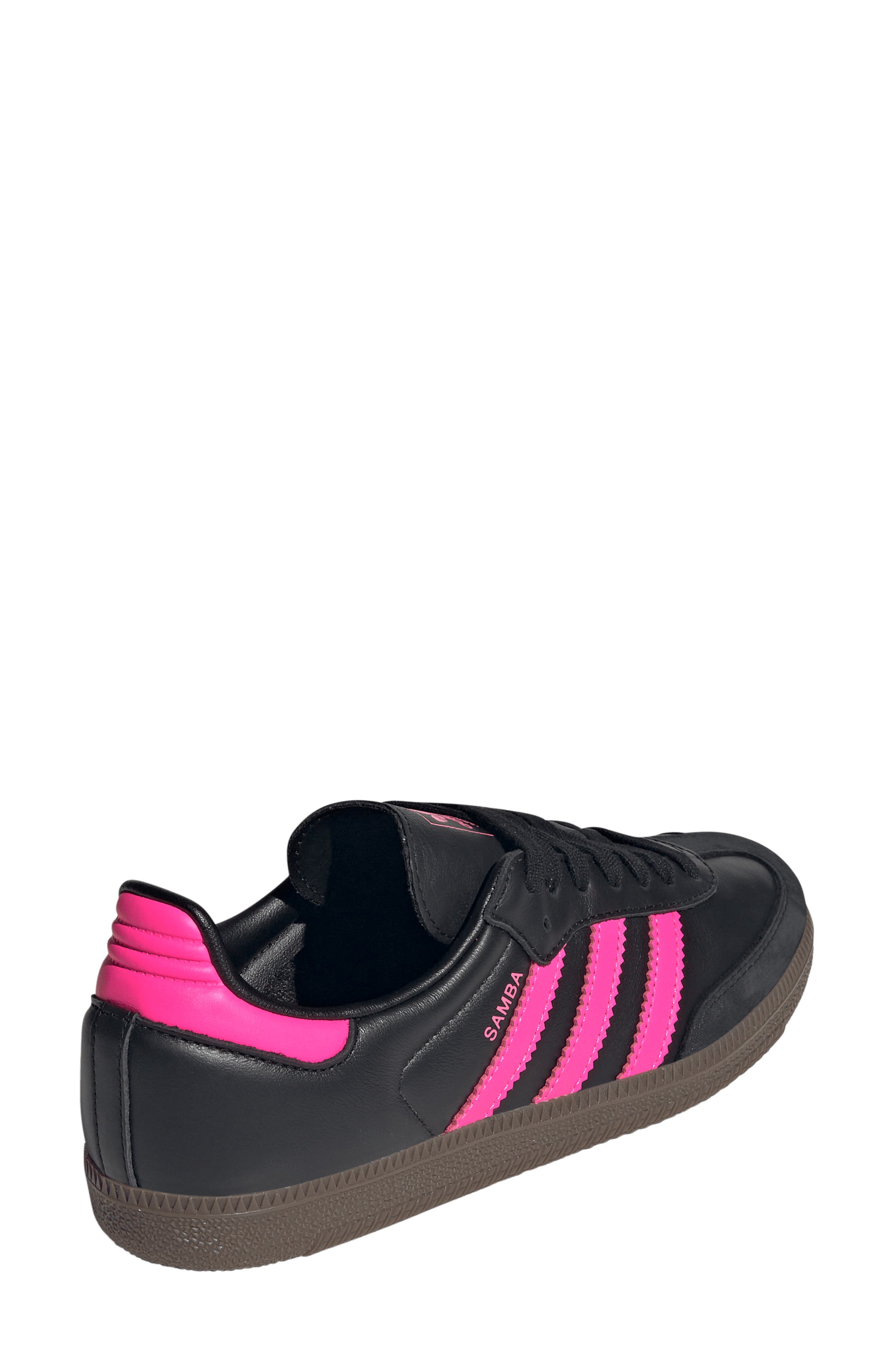 adidas Gender Inclusive Samba OG Sneaker, Alternate, color, Black/ Lucid Pink/ Gum