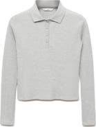 MANGO TEEN Cotton Rib Polo