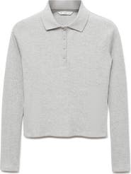 MANGO TEEN Cotton Rib Polo