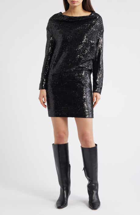 Ebiba Sequin Long Sleeve Dress