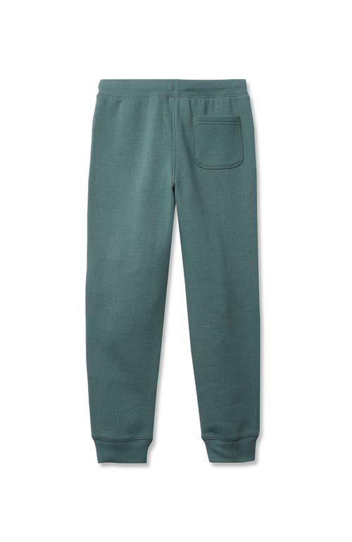 Lands' End Kids Iron Knee Fleece Jogger Sweatpants In Green