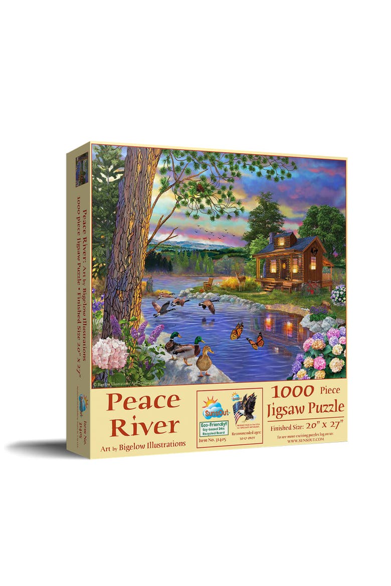 Peace River 1000 piece Jigsaw Puzzle for Adults, Main, color, Multicolor
