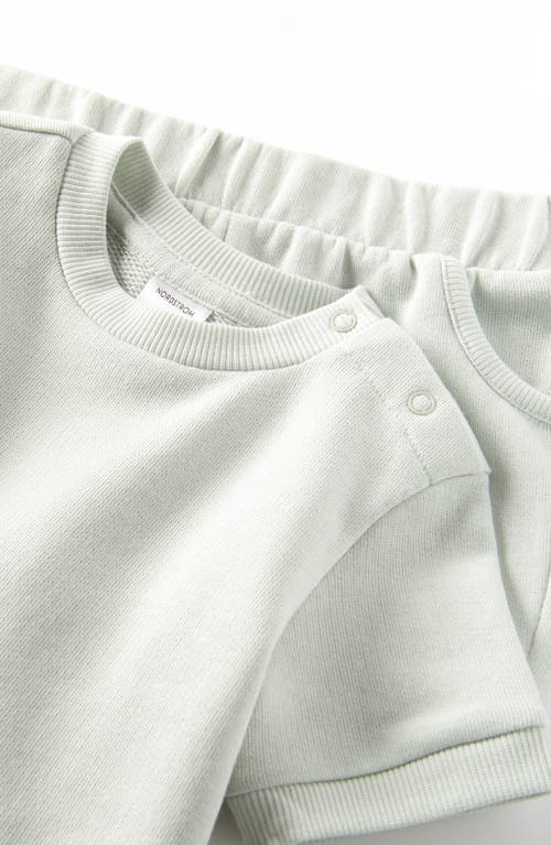 Nordstrom Cozy Short Sleeve Top & Shorts Set In White