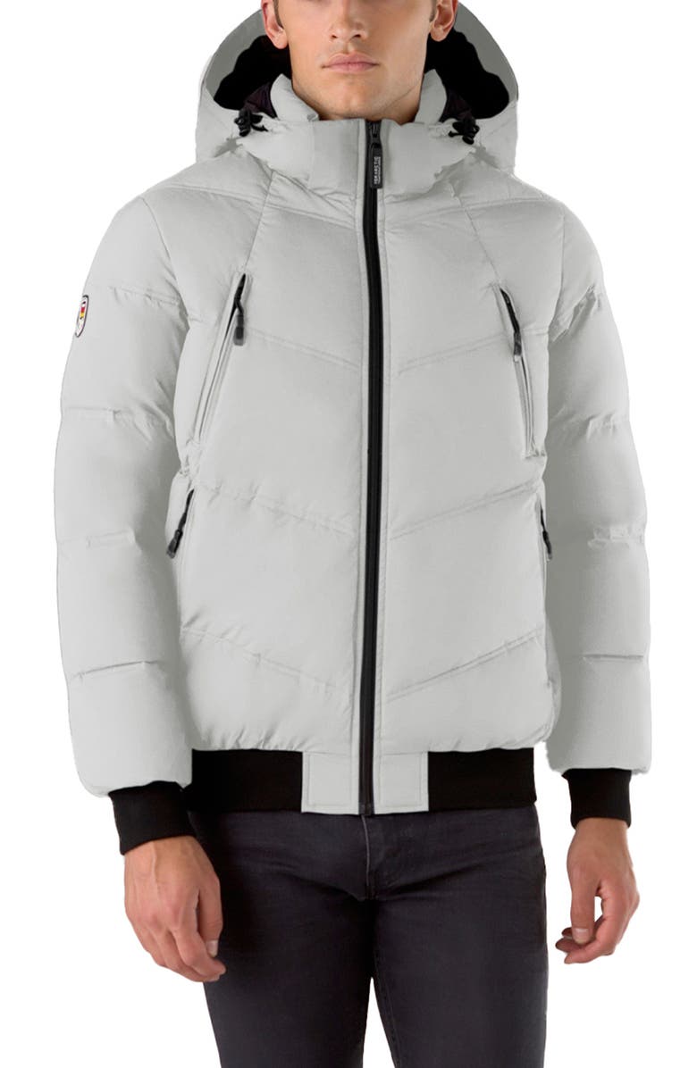 Triple F.A.T. Goose Reizen Men's Down Puffer, Main, color, Quiet Grey