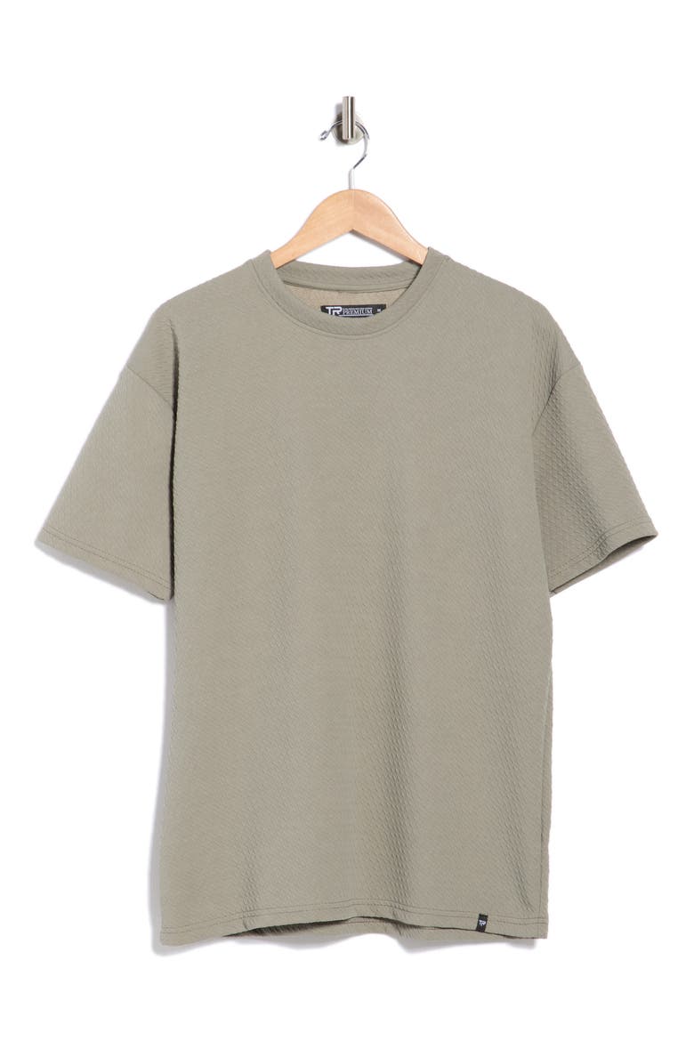 Textured Knit T-Shirt, Alternate, color, SAGE