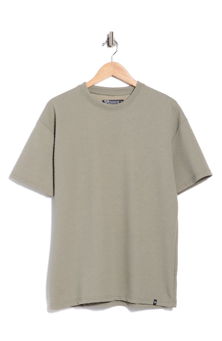 T.R. PREMIUM Textured Knit T-Shirt, Main, color, Sage