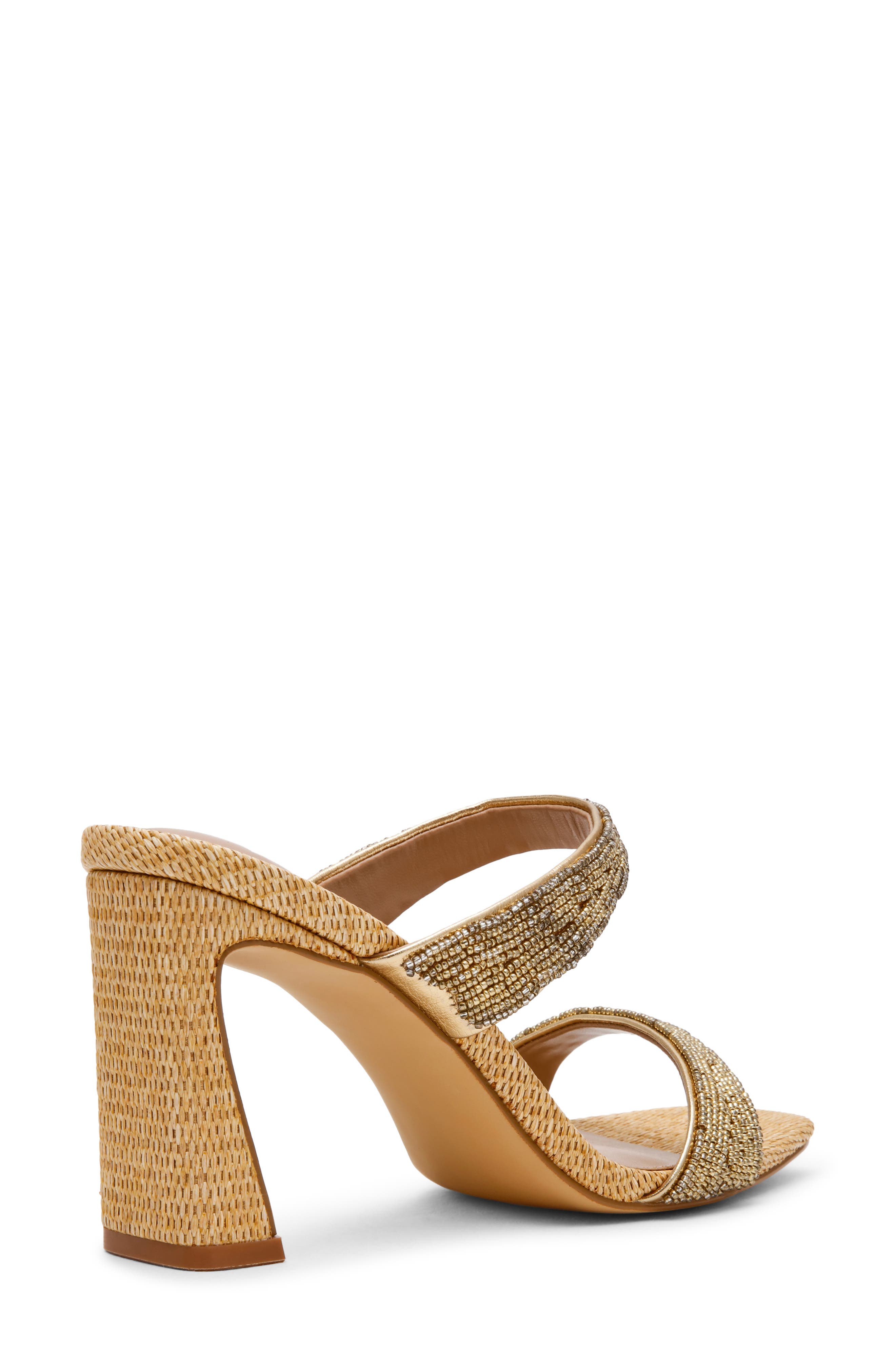 Veniss Slide Sandal, Alternate, color, GOLD
