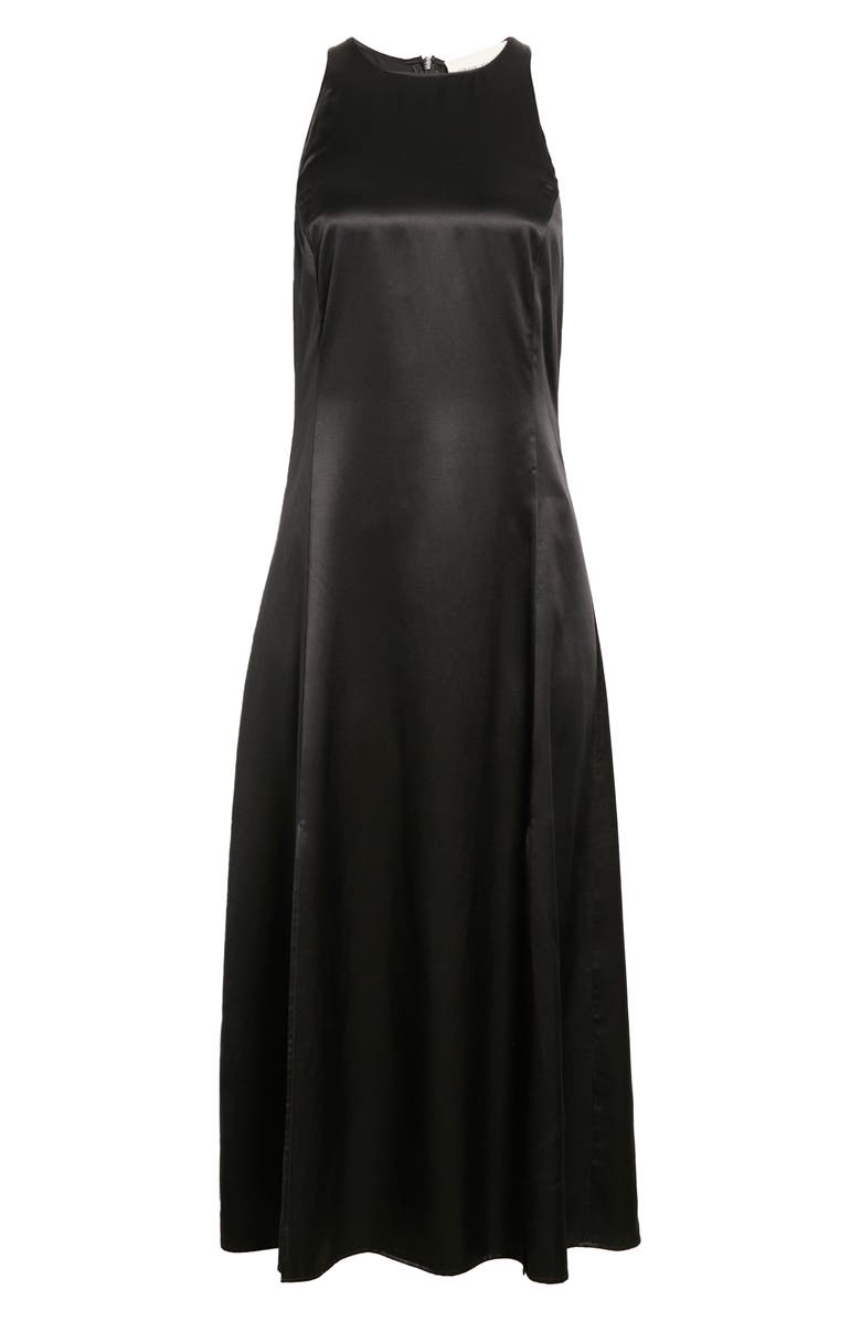 LOULOU DE SAISON Mina Sleeveless Silk Satin Midi Dress, Alternate, color, 