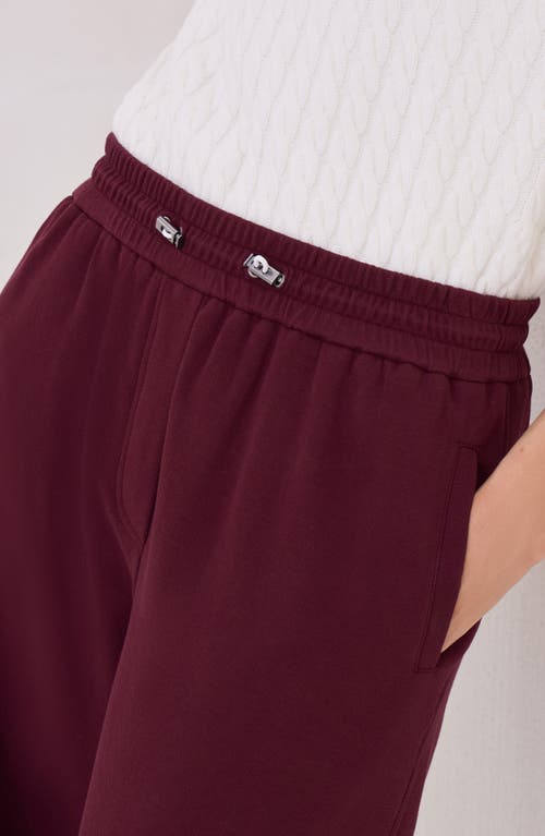 Brunello Cucinelli Elasticated-waistband Sweatpants In Burgundy