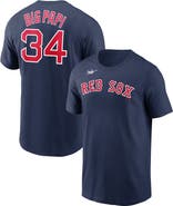 Nike Men's Nike David Ortiz Navy Boston Red Sox Name & Number Wordmark T-Shirt