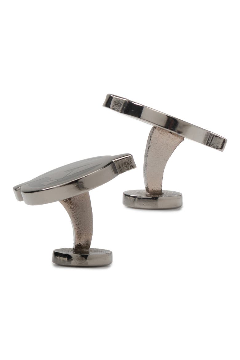 Avengers Cuff Links, Alternate, color, GUNMETAL