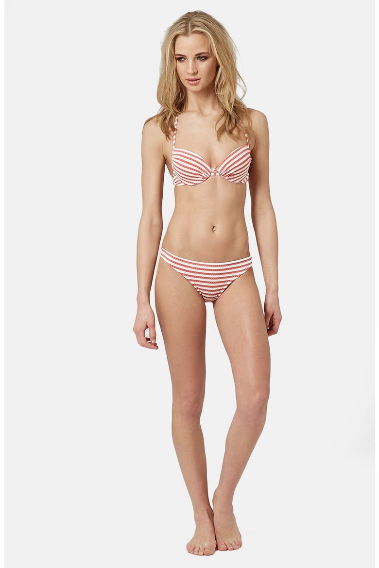 Seersucker Bikini, Alternate, color, RED MULTI
